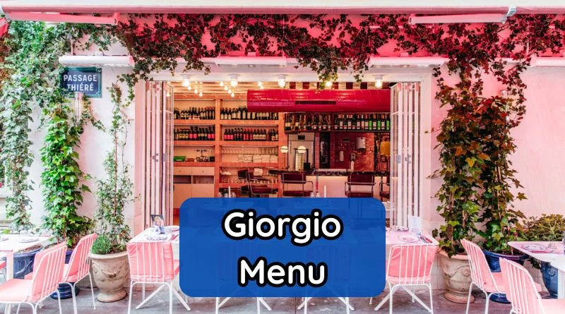 Giorgio Menu Et Tarifs Actualisés France Carte MARCH 2025