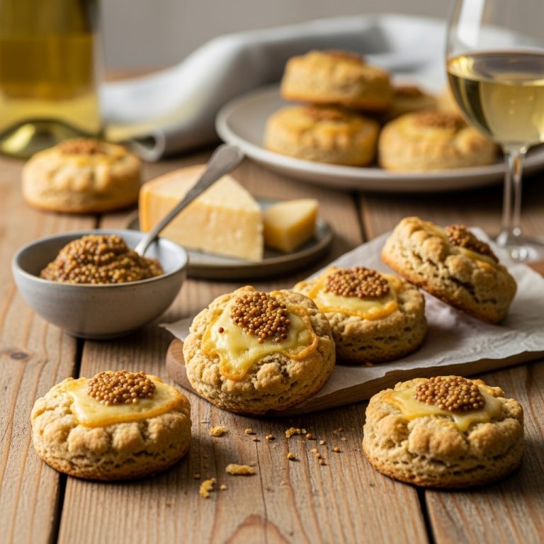 Biscuits Apéro Moutarde et Comté – Recette Facile et Gourmande