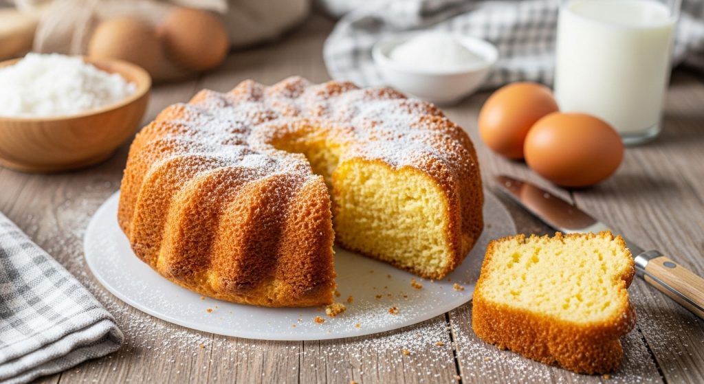 Gâteau à la noix de coco râpée
