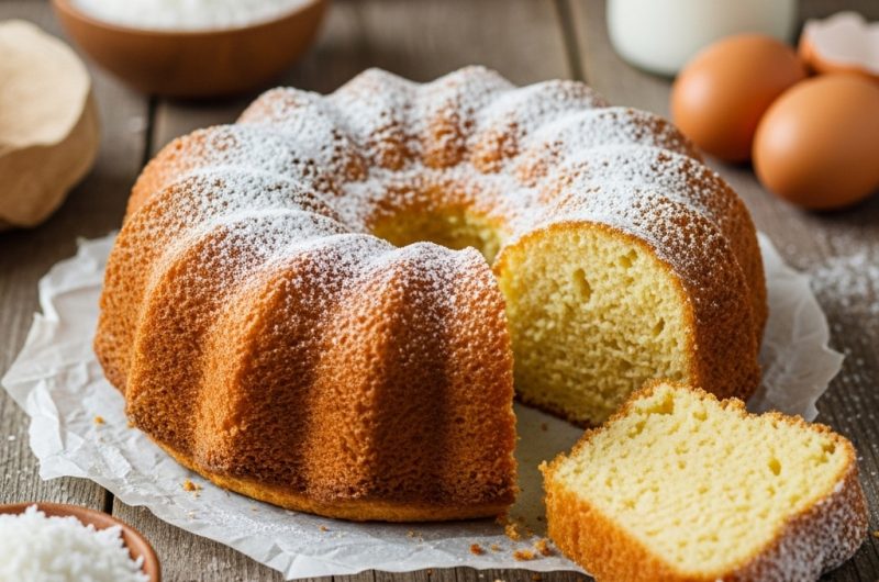 Gâteau à la noix de coco râpée