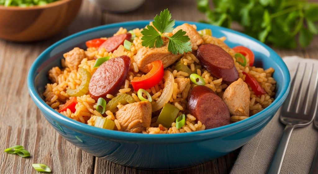 Jambalaya au Poulet Savoureuse