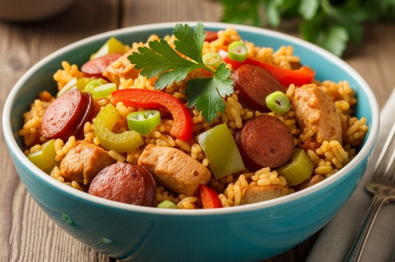 Jambalaya au Poulet Savoureuse