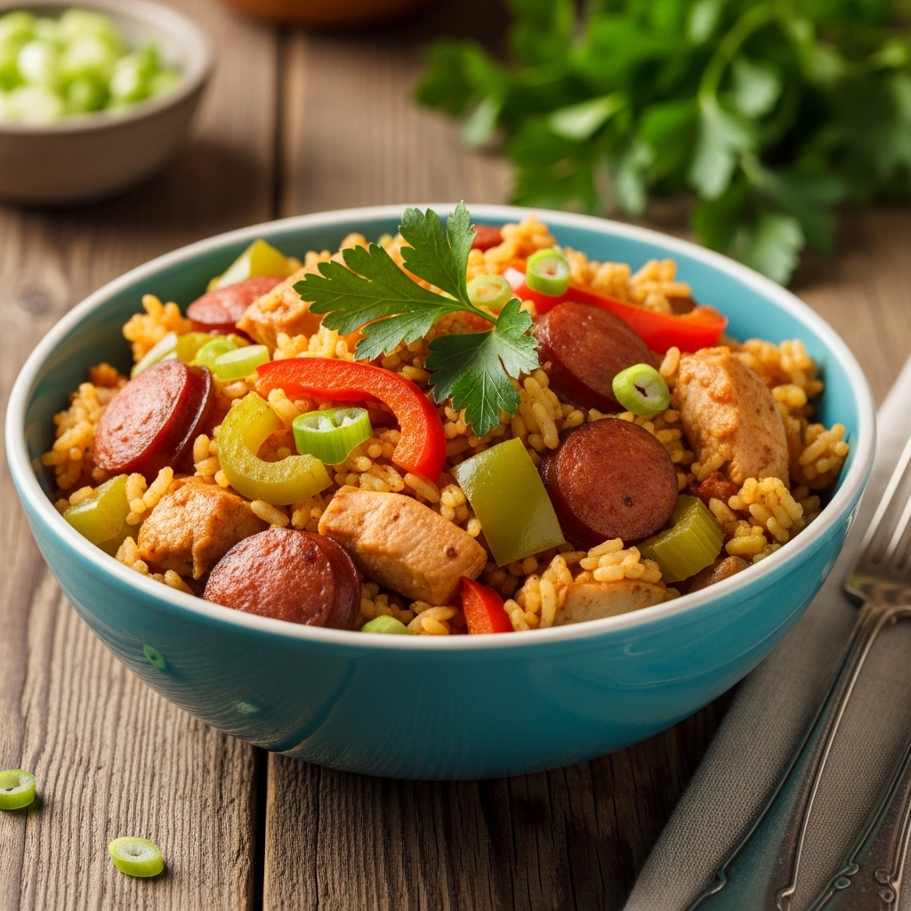 Jambalaya au Poulet Savoureuse