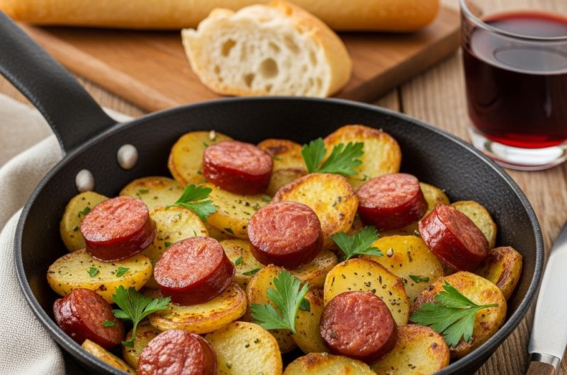 Poêlée Saucisse Pommes