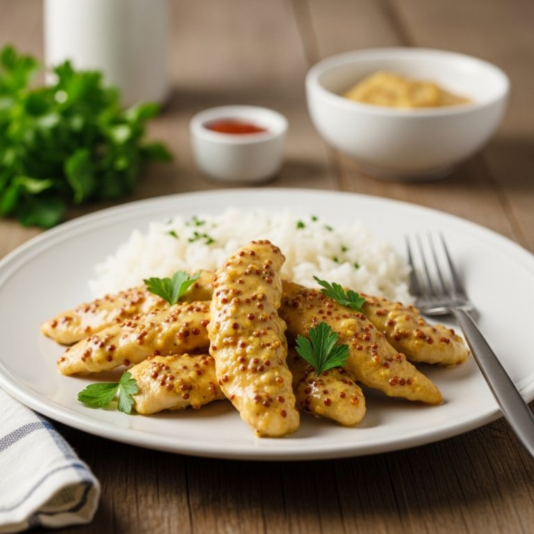 Lanières de poulet à la moutarde