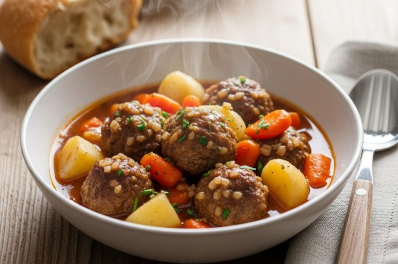 Ragoût Réconfortant aux Boulettes