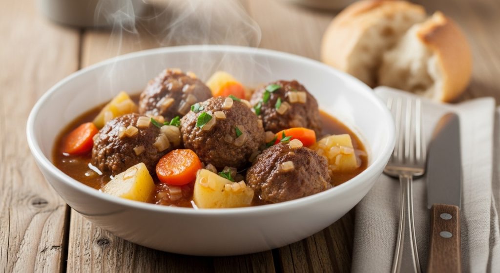 Ragoût Réconfortant aux Boulettes
