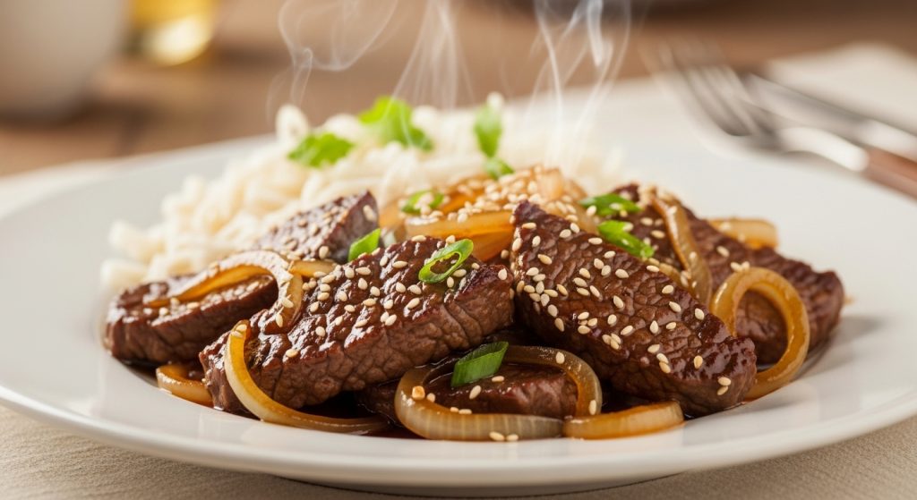 Bœuf Sauté aux Oignons – Recette Facile et Savoureuse