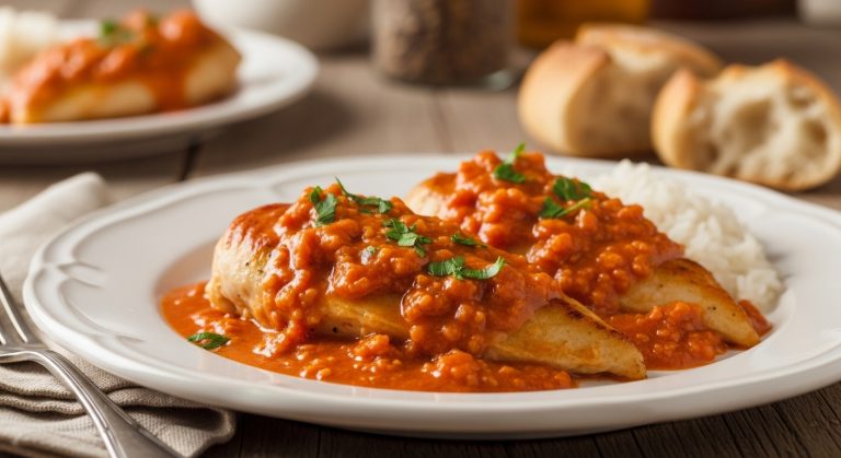 Poulet à la Crème de Tomate