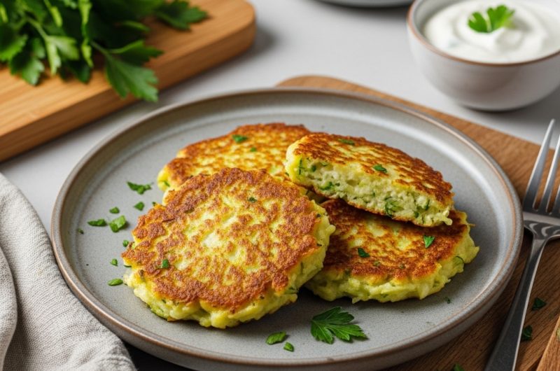Recette rapide de beignets de courgettes à la cuillère