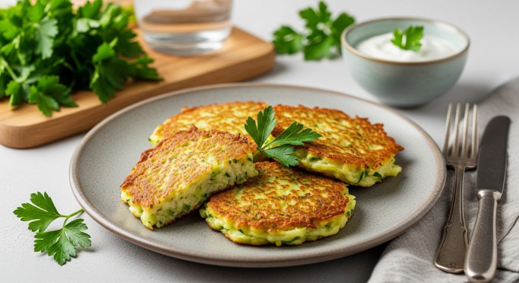Recette rapide de beignets de courgettes à la cuillère