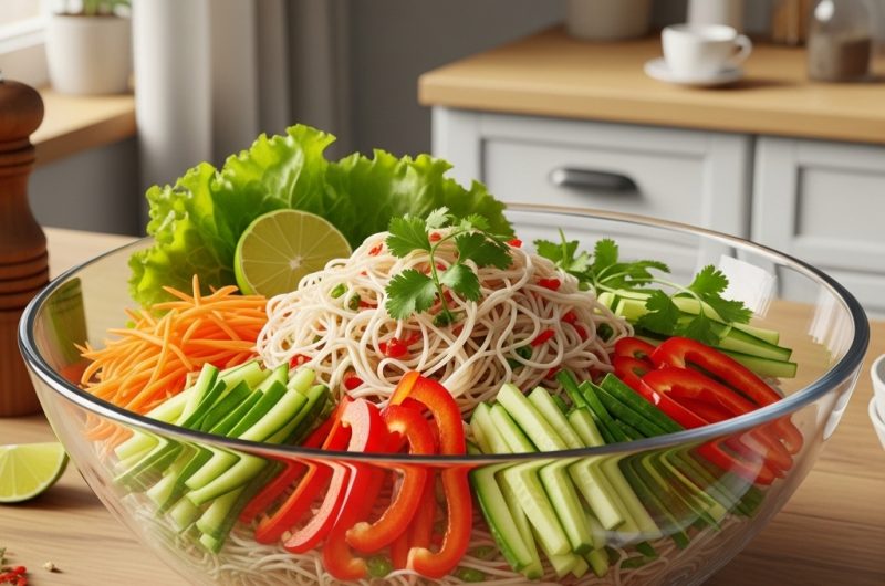Salade de Nouilles Thaïlandaises aux Saveurs Exquises