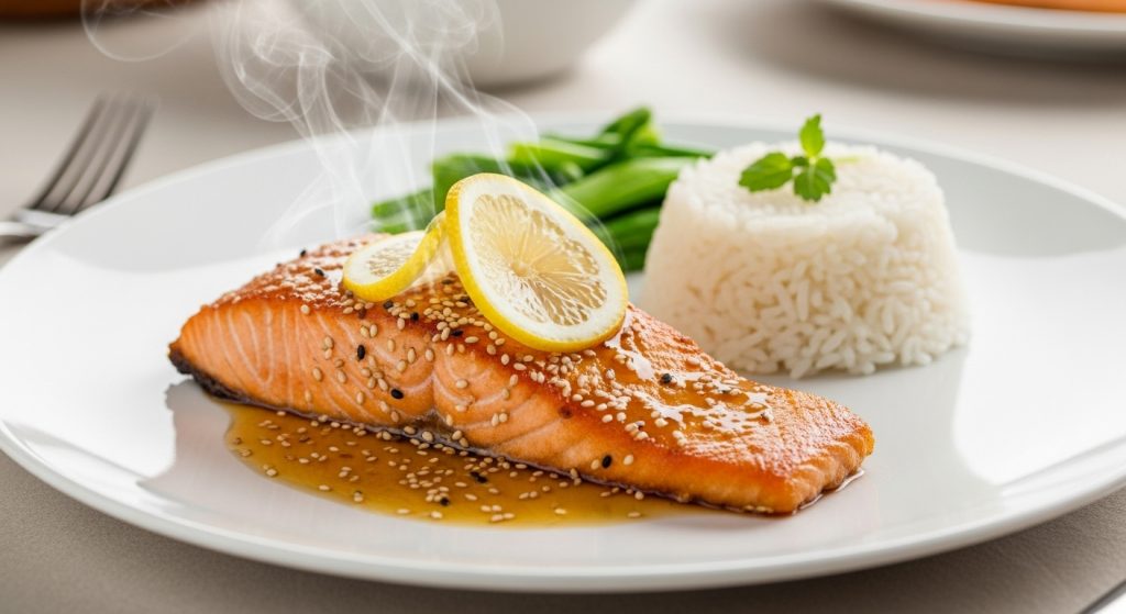 Saumon Express au Miel et au Soja