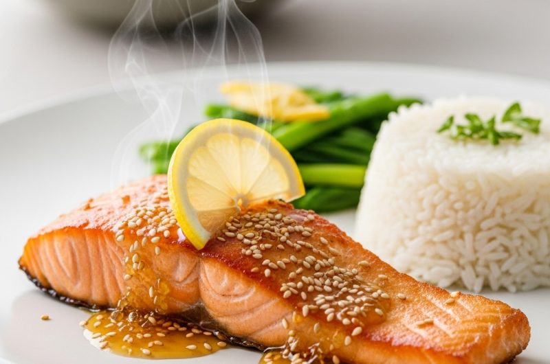 Saumon Express au Miel et au Soja