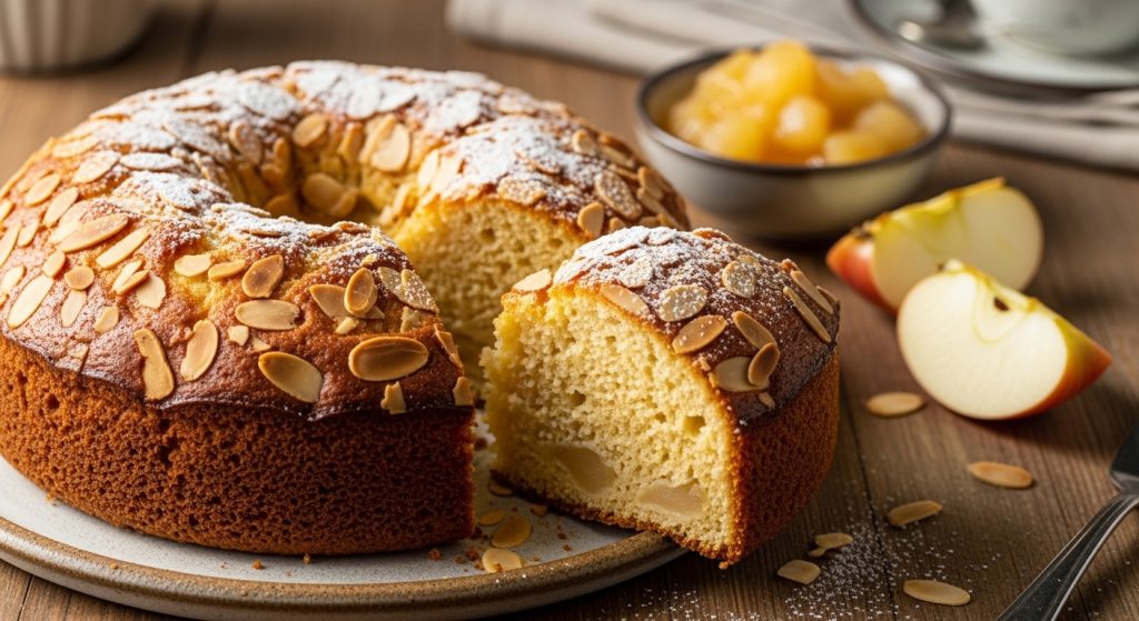 Moist Almond Apple Cake