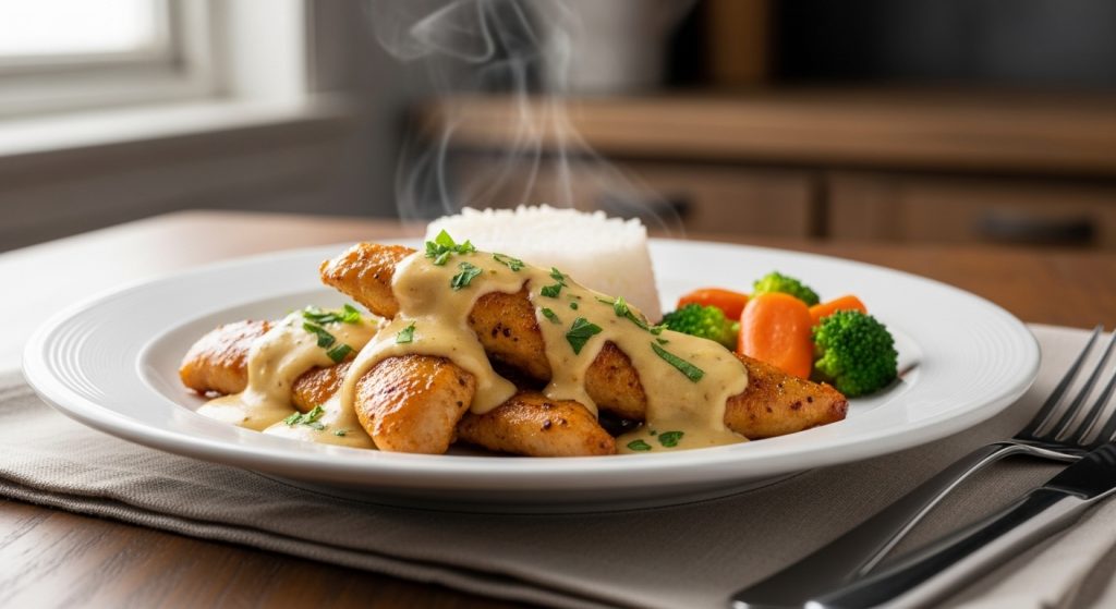 Poulet Crémeux à la Moutarde