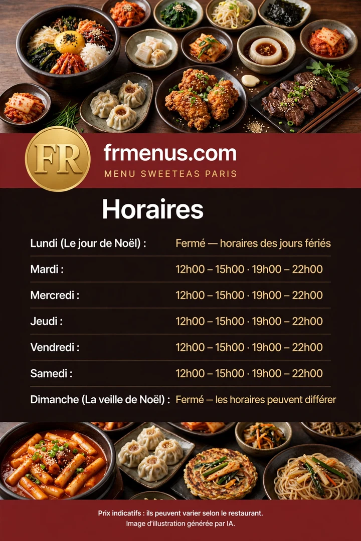 Carte Heures d'ouverture et de fermeture — relevé de la page