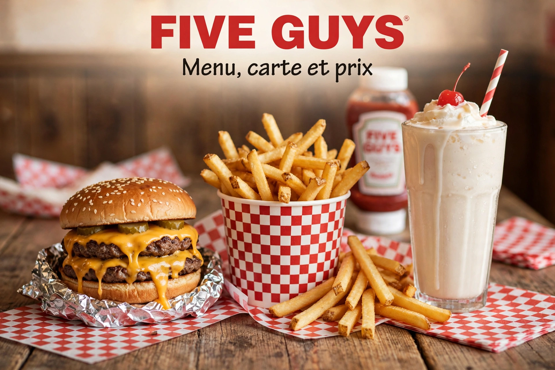 Menu Five Guys : carte et prix